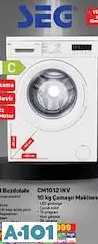 SEG CM1012 INV 10 KG ÇAMAŞIR MAKİNESİ SEG CM1012 INV 10 KG ÇAMAŞIR MAKİNESİ